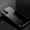 Clear Color Case Gel TPU Electroplating frame Cover for Samsung Galaxy A72 4G black