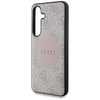 Etui Guess 4G Round Patch Classic Logo MagSafe do Samsung Galaxy S25 różowy