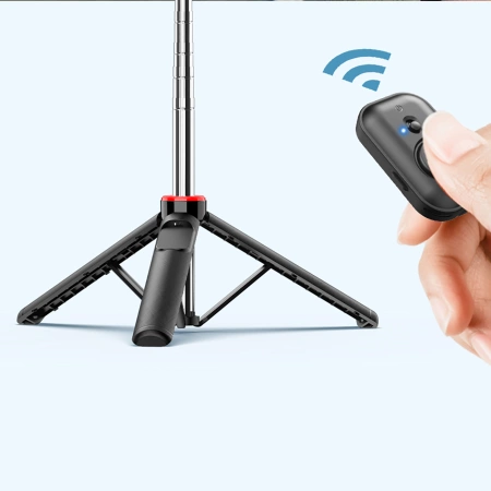 Wozinsky Selfie stick WC1Y3S teleskopowy tripod 1.3m z uchwytem na telefon - czarny