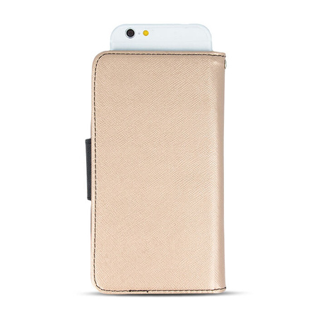 Etui Smart Fancy do iPhone 16 Plus 6,7&quot; złoto-czarne