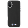 Original Handyhülle IPHONE 16 BMW Hardcase M Smooth Full Wrapped Metal MagSafe (BMHMP16S23PMWK) schwarz