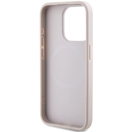 Oryginalne Etui GUESS Hardcase GUHMP14XG4GFRP do iPhone 14 Pro Max (Kompatybilny z Magsafe / 4G Ring classic logo / różowy)