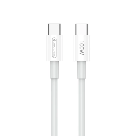 JELLICO kabel B22 USB-C - USB-C PD 100W 1M Biały