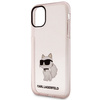 Original Handyhülle IPHONE 11 / XR Karl Lagerfeld Hardcase Ikonik Choupette (KLHCN61HNCHTCP) rosa