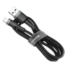 Baseus Cafule Cable - Kabel połączeniowy USB do Lightning, 1.5 A, 2 m (szary/czarny)
