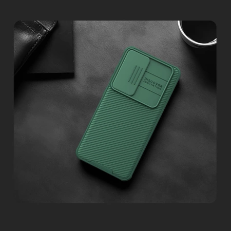 Etui Nillkin CamShield Pro pancerne z osłona na aparat do Samsung Galaxy S24+ - zielone