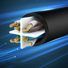 Ugreen kabel przewód internetowy sieciowy Ethernet patchcord RJ45 Cat 6 UTP 1000Mbps 3 m niebieski (NW102 11203)