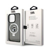 Original Handyhülle IPHONE 13 PRO MAX Karl Lagerfeld Hardcase Ring Stand Karl&Choupettte MagSafe (KLHMP13XHMRSKCK) schwarz