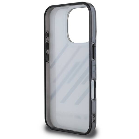 Original Case IPHONE 16 PRO BMW Hardcase Motosport IML Random Stripes (BMHCP16L23HTRAG) gray