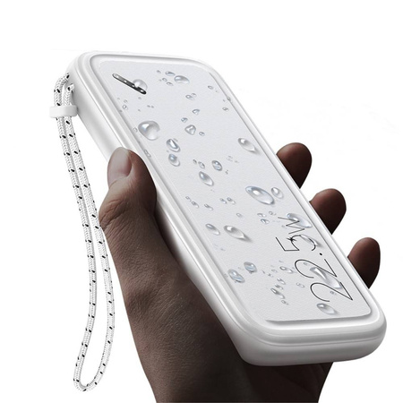 Power Bank 10000mAh PB56 22.5W 2xUSB QC3.0 + USB-C PD + Micro USB External Battery Fast Charge Usams US-CD151 white