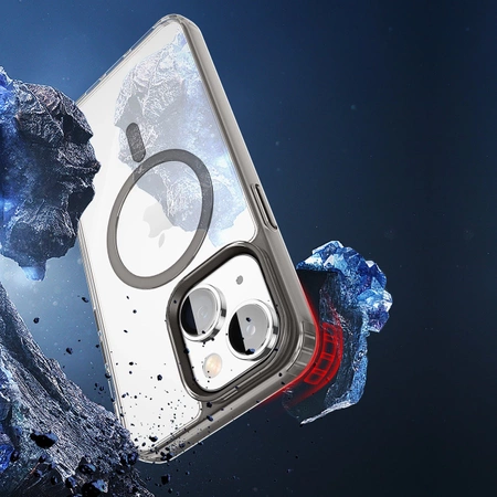 Dux Ducis Clin2 Hülle für iPhone 14 Plus magnetische Hülle MagSafe grau