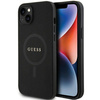Original Case APPLE IPHONE 15 PLUS Guess Hardcase Saffiano MagSafe (GUHMP15MPSAHMCK) black