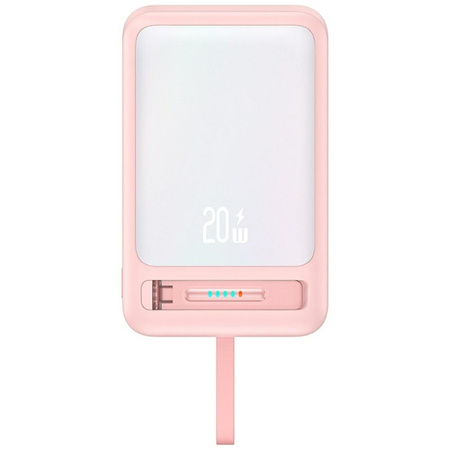 Powerbank USAMS XM Series CD219 10000mAh Magnetic Wireless różowy