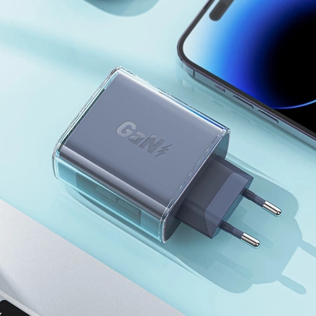 Acefast Ladegerät GaN 65W 3 Ports (1xUSB, 2xUSB C) grün (A45)