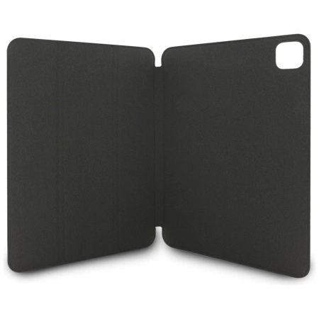 Karl Lagerfeld Saffiano Magnetische Karl &amp; Choupette iPad Pro 11&quot; 2024 Buchcover-Hülle - Schwarz