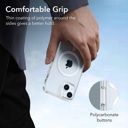 Case IPHONE 14 PLUS ESR Krystec Halolock MagSafe transparent