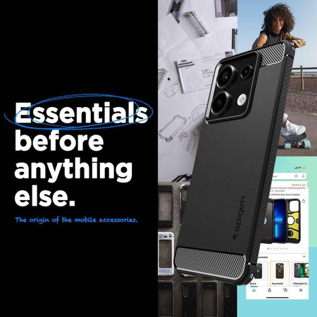 Spigen Rugged Armor Xiaomi Redmi Note 13 Pro 5G / Poco X6 5G czarny/matte black ACS07254