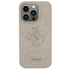 Guess Glitter Script Big 4G Hülle für iPhone 15 Pro Max – Gold