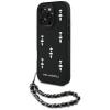 Etui Karl Lagerfeld Saffiano Crystals w/Chain na iPhone 16 Pro - czarne