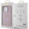 Guess Saffiano MagSafe Hülle für iPhone 15 Pro – Rosa