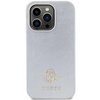 Original Case APPLE IPHONE 15 PRO Guess Hardcase Strass Metal Logo (GUHCP15LPS4DGPS) silver