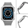 Protect Strap Band für Apple Watch 38/40/41mm Panzergehäuse Armband - Grau, Silber