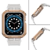 Protect Strap Band für Apple Watch 38/40/41mm Panzergehäuse Armband - Transparent, Roségold