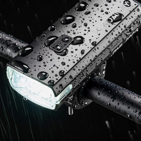 Wozinsky Front Bike Light + USB-C Cable (3000 lm) - Black