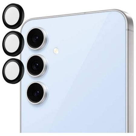 Szkło Hartowane 5D SAMSUNG GALAXY S23 FE PanzerGlass Hoops Camera Lens Protector Hoop Optic Rings 1464 czarne