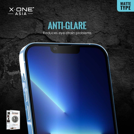 Szkło hartowane X-ONE Extreme Shock Eliminator 4th gen. Matowe - do iPhone 14 Pro Max/15 Plus