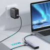 Multifunctional HUB 5in1 USB-C - HDMI 1.4 / 3 x USB-A / USB-C PD 100W Ugreen CM511 - gray