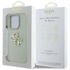 Schutzhülle IPHONE 16 PRO Guess Grained Big 4G Logo Small Classic Logo grün