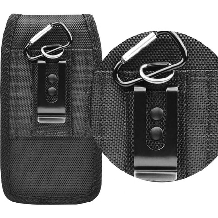 Uniwersalna Kabura PIONOWA do paska OXFORD - Model 3 - do IPHONE 11 / 11 PRO / 12 / 12 PRO / 13 / 13 PRO / SAMSUNG A10 / A41 / A50 / A51 / HUAWEI P30 LITE / P40 / P8 / P9 LITE