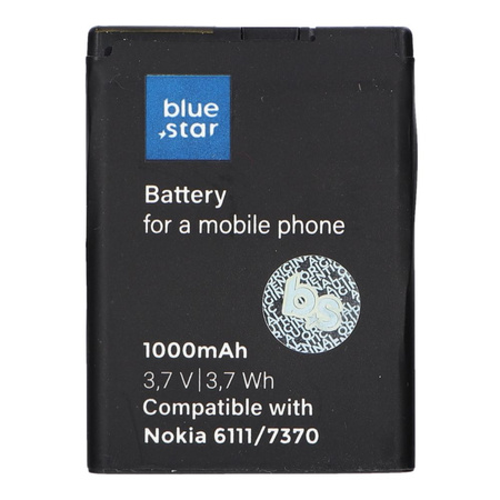 Bateria do Nokia 6111/7370/N76/2630/2760/N75/2600classic 1000 mAh Li-Ion Blue Star PREMIUM