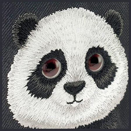 Nimmy etui iPhone 15 Pro 6.1"             czarny/black Big Eyed Pet 2.0 Panda