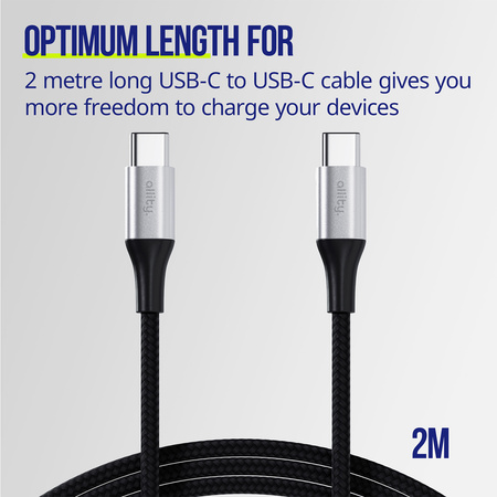 Allity kabel AUC-01 USB-C - USB-C 2,0 m 100W czarny