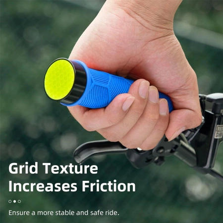 Rockbros 40720007003 Fahrradgriffe mit Reflektor – blau