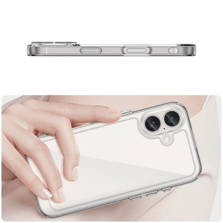 Outer Space Case with Gel Frame for iPhone 16 - Clear
