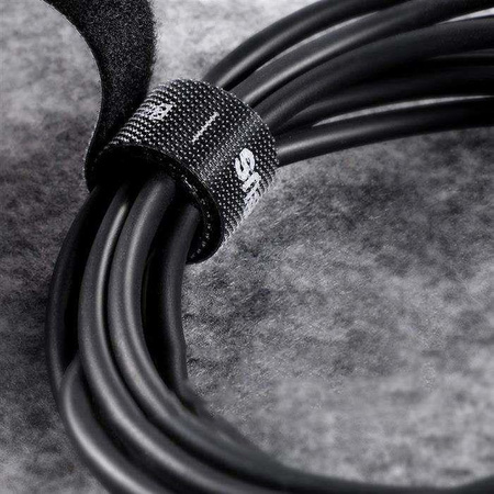 Baseus taśma rzepowa organizer 50cm czarna