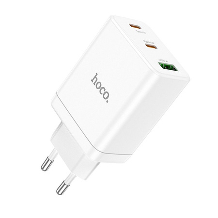 HOCO ładowarka sieciowa 2 x Typ C + USB A QC PD 35W N33 biała
