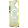GUESS futerał do IPHONE 16 kompatybilny z MagSafe GUHMP16SHG4PRTGW (IML Metal Glitter 4G Circle Triangle) brązowy