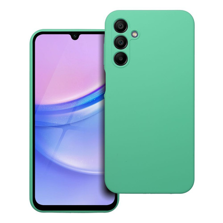 Futerał SILICONE 2mm do SAMSUNG A15 5G / A15 4G miętowy
