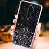 Schutzhülle IPHONE 14 Sequins Glue Glitter Case schwarz