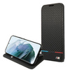 Case BMW BMBKS22SPUCARTCBK S22 S901 black / black bookcase M Collection Triangles