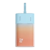 Powerbank Baseus Popsicle 5200mAh 20W z wbudowanym kablem Lightning (+ biały kabel Baseus Simple USB-C - USB-C 60W/20V/3A/30cm) - niebiesko-pomarańczowy