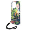 Oryginalne Etui IPHONE 14 PRO Guess Hardcase Flower Strap (GUOHCP14LHFLSB) niebieskie