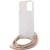 Guess nakładka do iPhone 15 Pro 6,1&quot; GUHCP15LHC4SEP HC CROSSBODY CORD 4G PRINT różowa