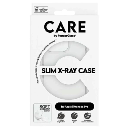 CARE by PanzerGlass X-Ray Soft Basic Case iPhone 16 Pro 6,3&quot; transparent 1442