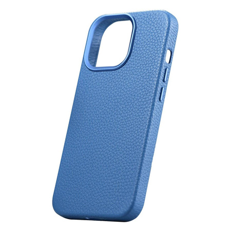 iCarer Case Leather genuine leather case for iPhone 14 Pro hellblau (WMI14220710-LB) (MagSafe compatible)