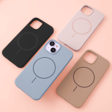 Nakładka Silicone Thin Mag do iPhone 16 6,1" jasnoniebieska